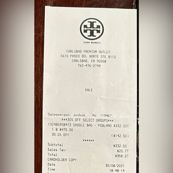 Tory Burch “Saddle Bag” Purse - Picture 12 of 16